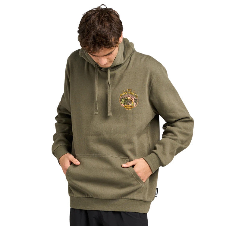 LOVIN EVERY MINUTE | HOODED PULLOVER - OLIVE
