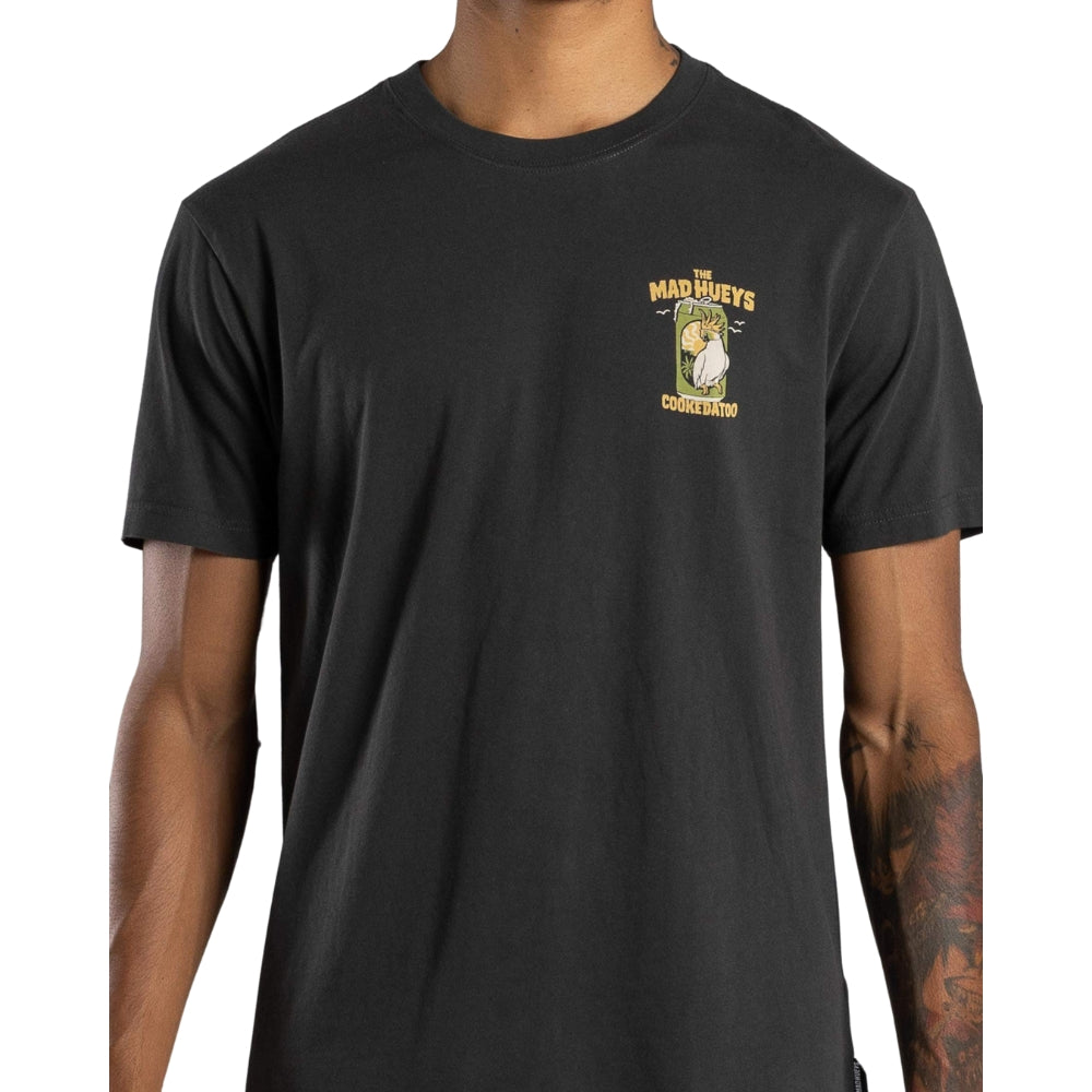 THE MAD HUEYS COOKEDATOO | SS TEE - VINTAGE BLACK
