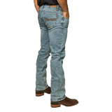 Ringers Western Muster Mens Slim Straight Fit Mid Rise Jeans - Light Wash Blue
