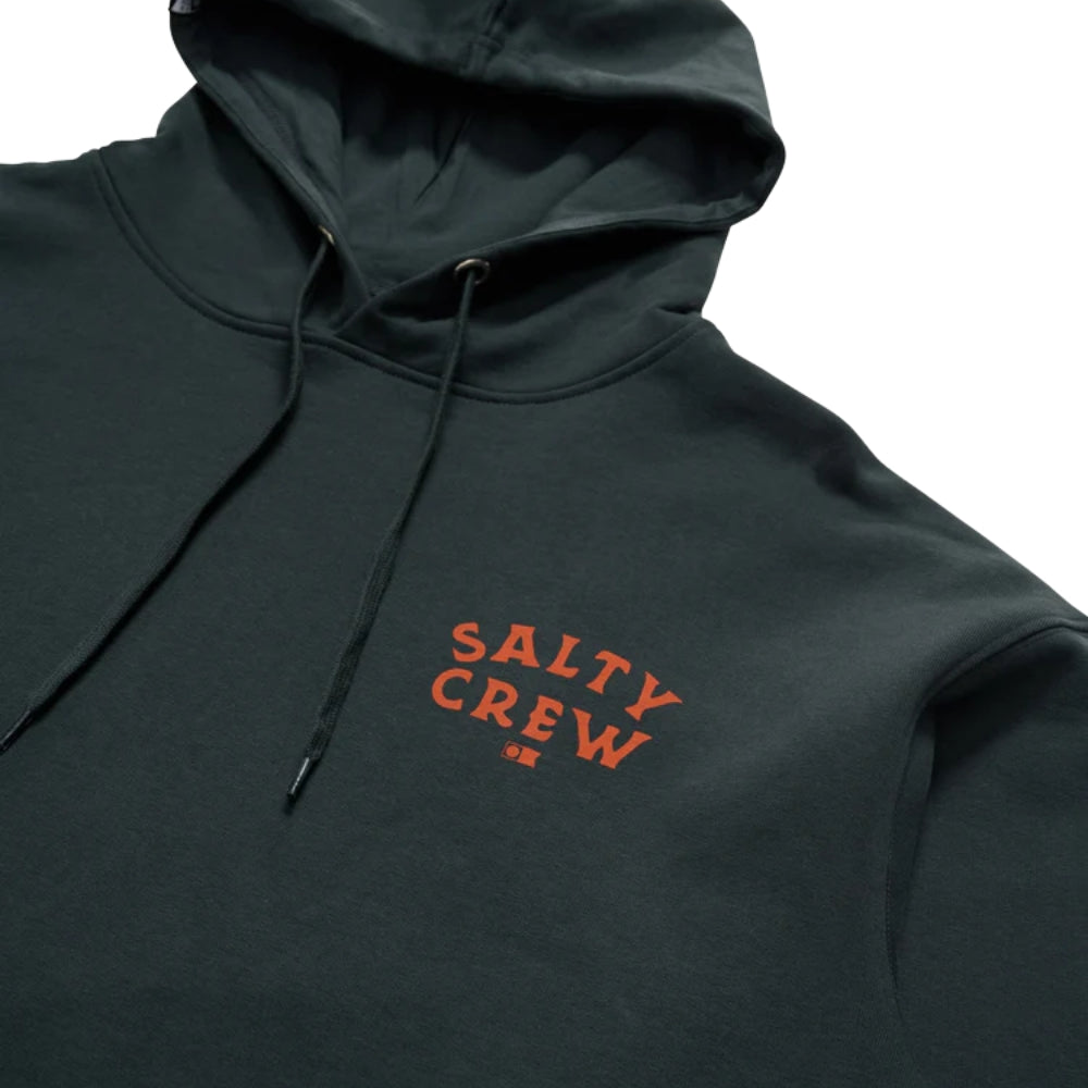 Salty Crew Ulua Fleece Hood Coal
