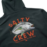 Salty Crew Ulua Fleece Hood Coal
