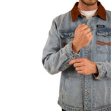 Ringers Western Bellbrae Mens Overshirt - Light  Wash Blue