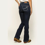 Ringers Western Caroline Womens Mid Rise Bootleg Jean - Indigo Blue