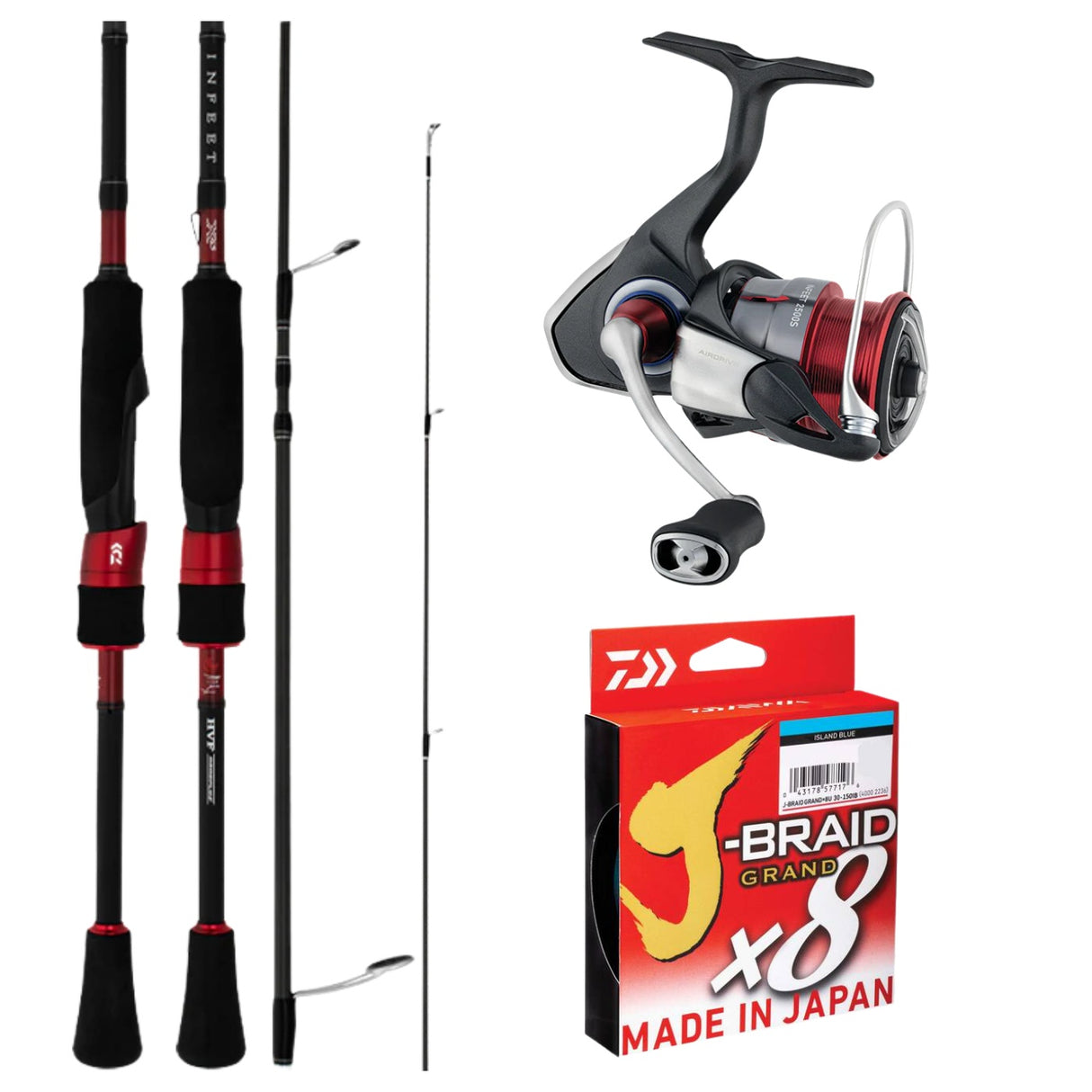 Daiwa 26 Infeet X 2500S / Infeet S 752LFS 1-4kg Spinning Combo