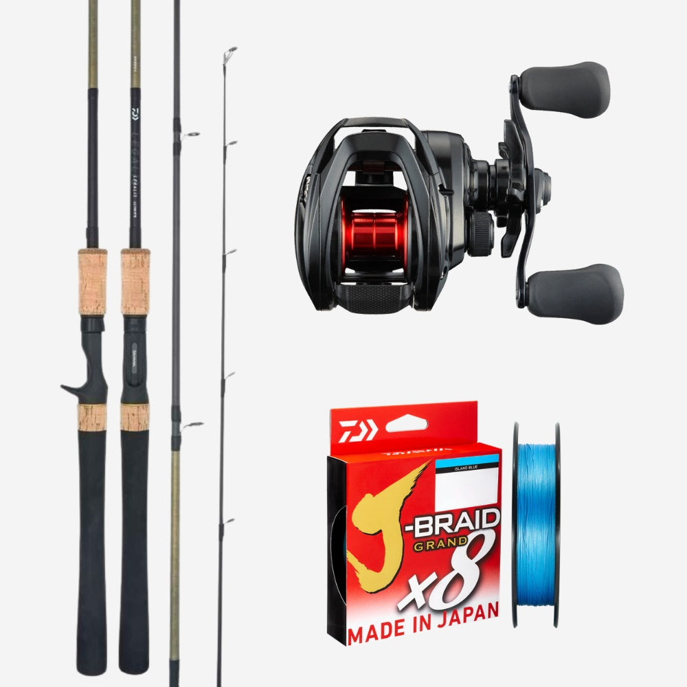 Daiwa PR100 / Daiwa Legalis 602HFB 6-12kg Baitcast Combo