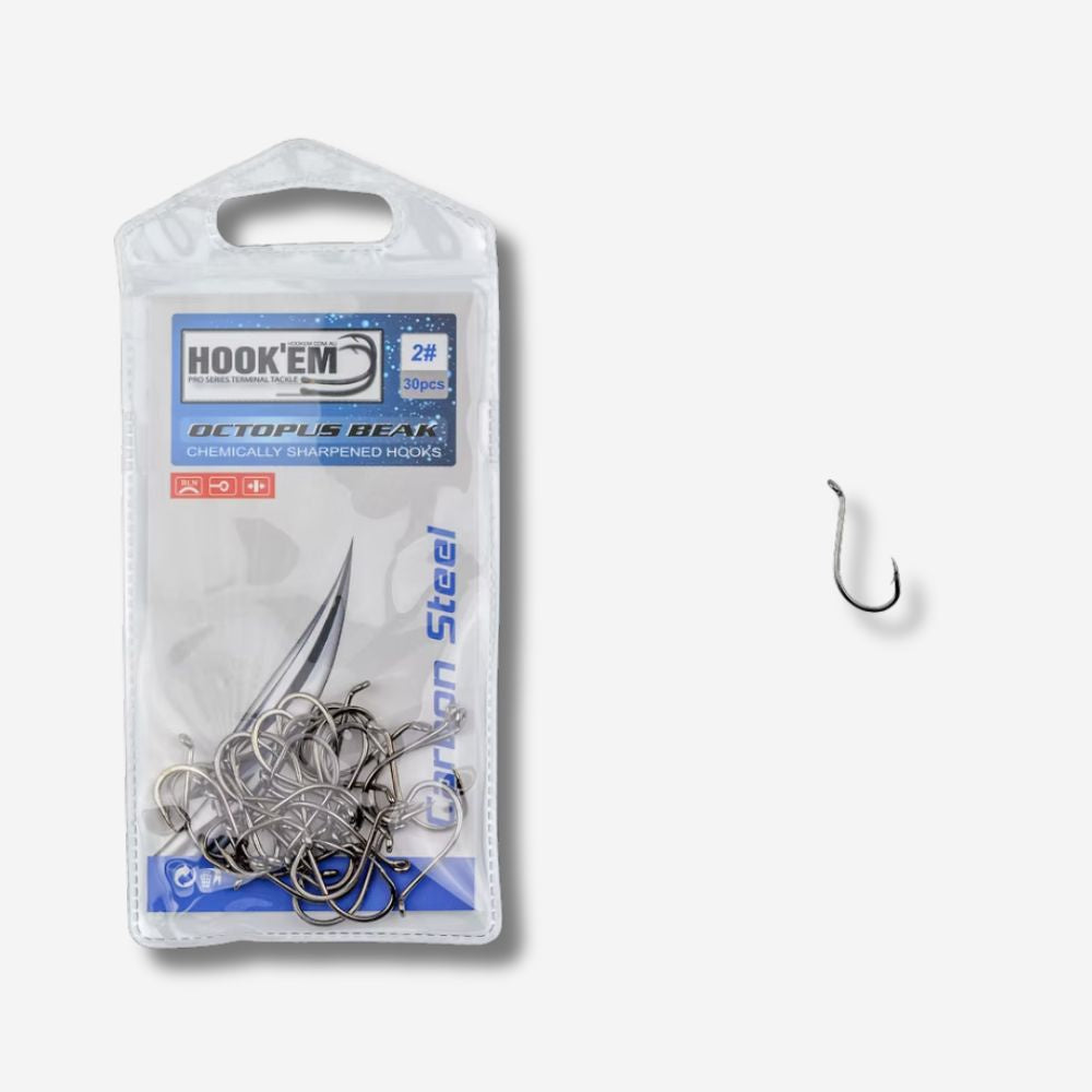 Hook'em Octopus Beak Hooks Black Nickel Coated