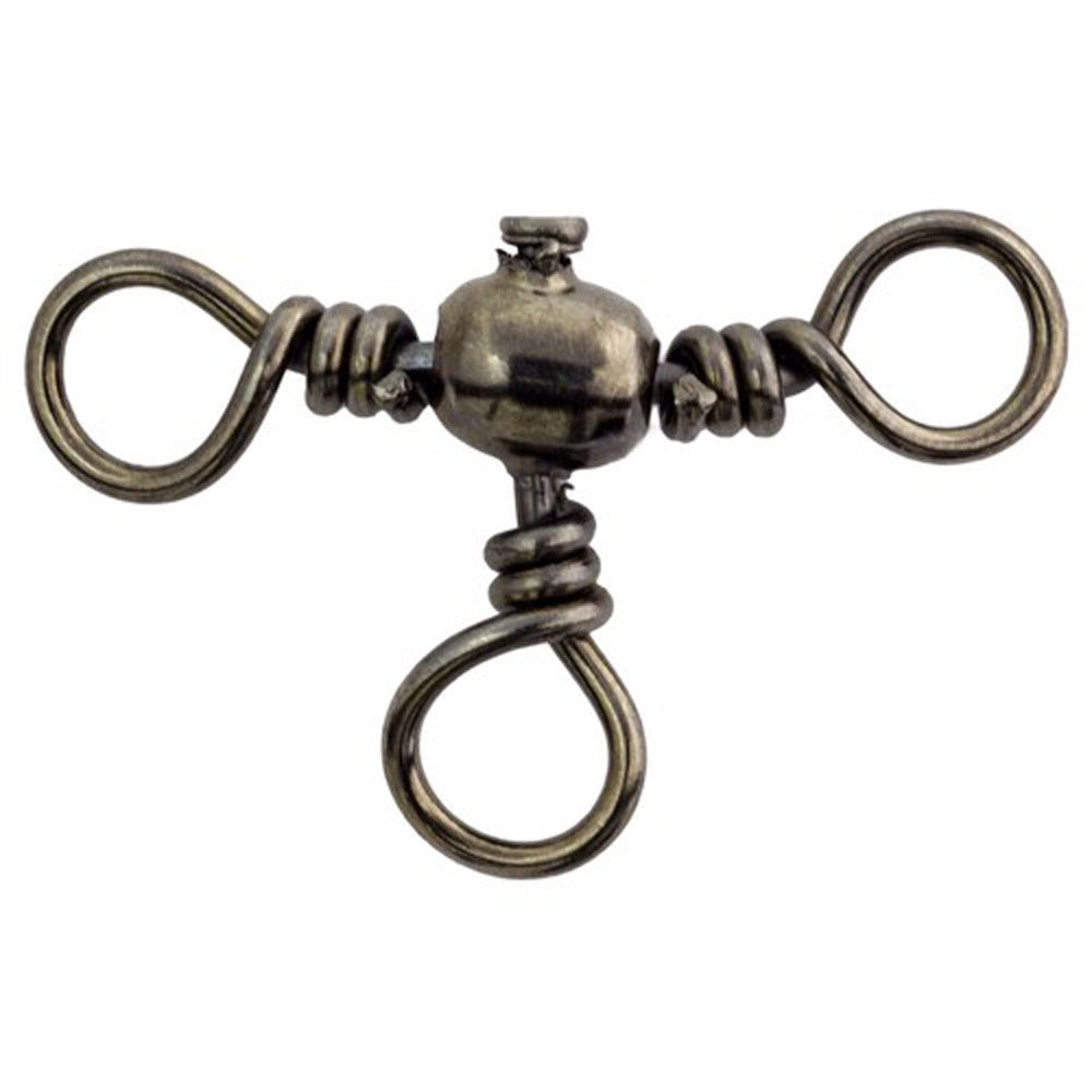 Mustad Black 3-way cross Swivel