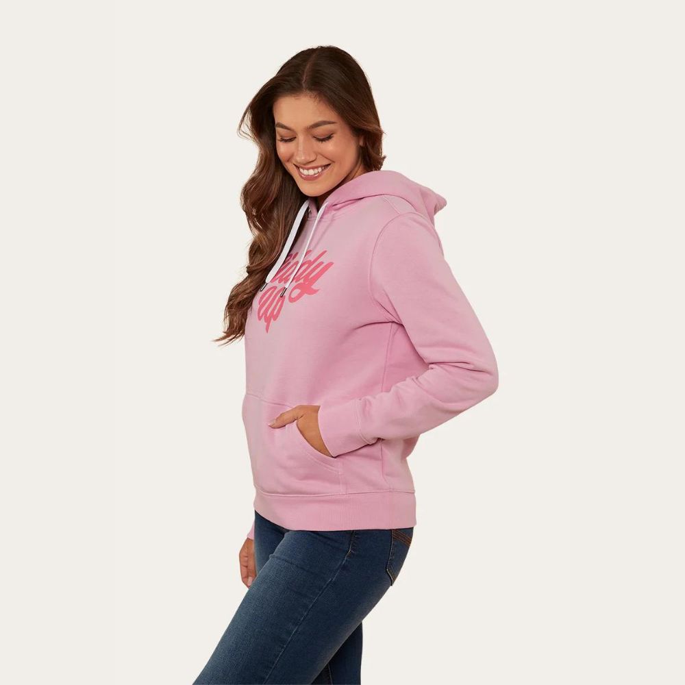 Ringers Western Melrose Womens Hoodie - Pastel Pink