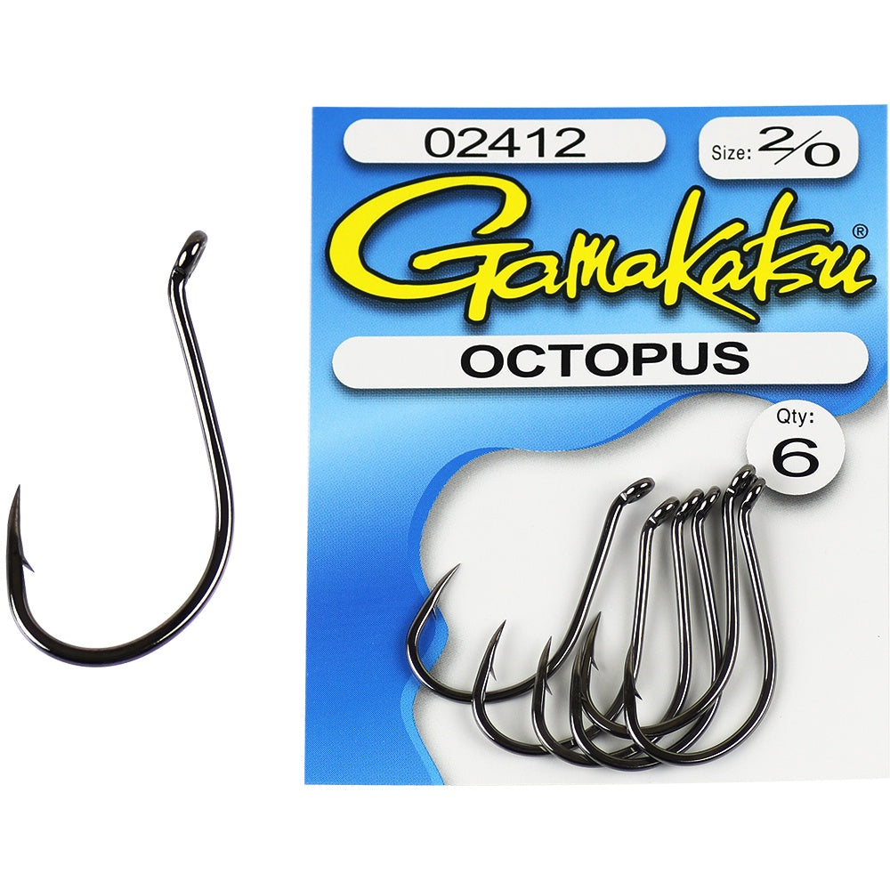 Gamakatsu Octopus Hook Black Pre Pack