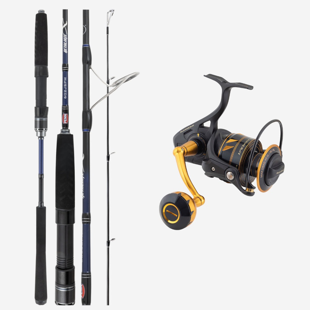 Penn Slammer IV 5500 / Retaliate X 602JS PE 3–5 Jig Spin Combo