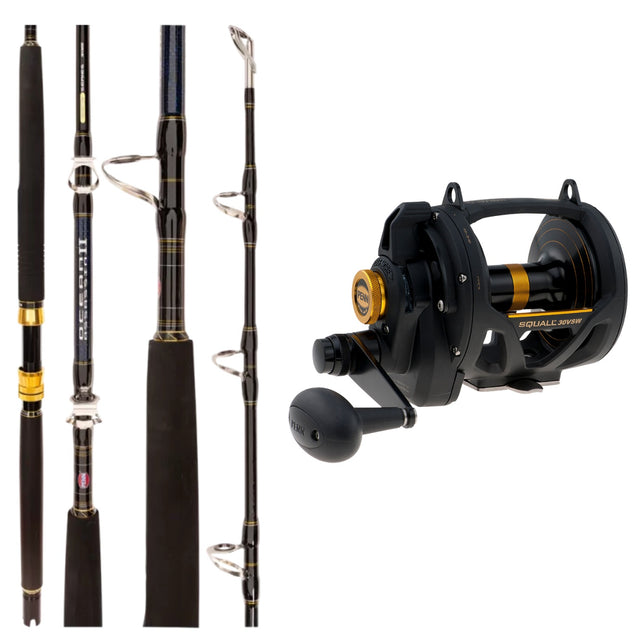 Penn Squall 50VSW II Speed/ Ocean Assassin II 551H 24kg Overhead Combo