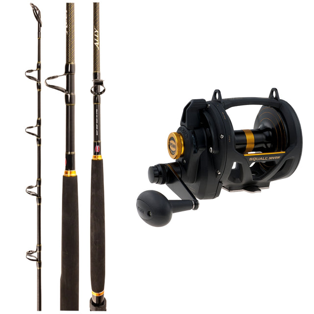 Penn Squall II 30VSW 2 Speed/ Penn Ally 571MH 15kg Overhead Combo
