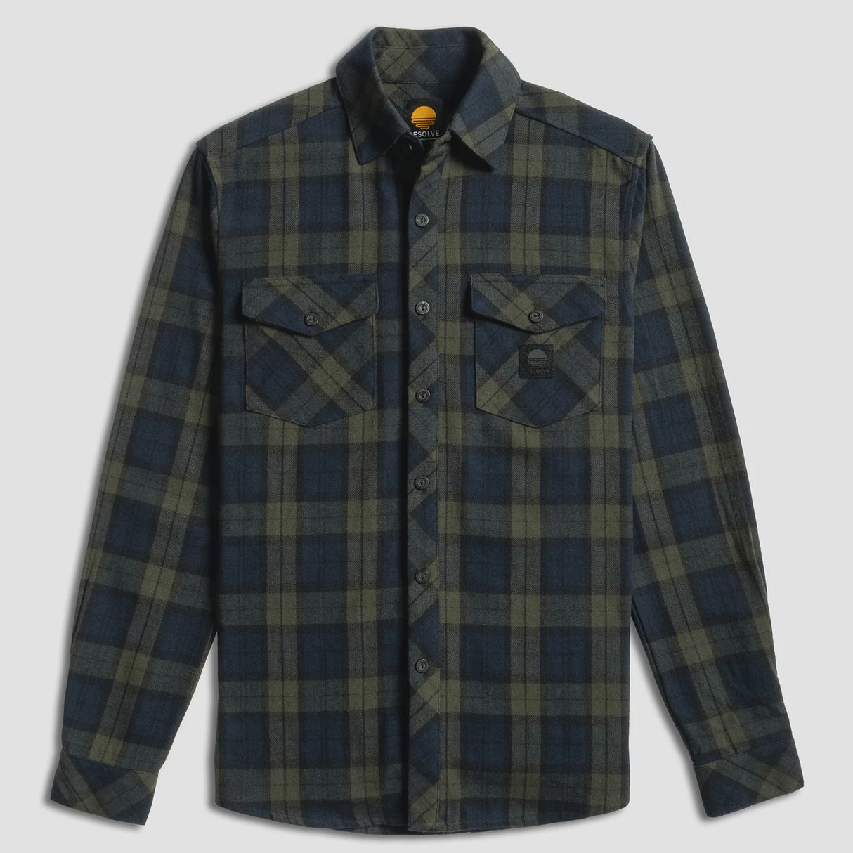 Desolve Plaidfish Shirt Navy/Green