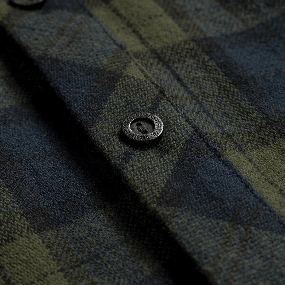Desolve Plaidfish Shirt Navy/Green