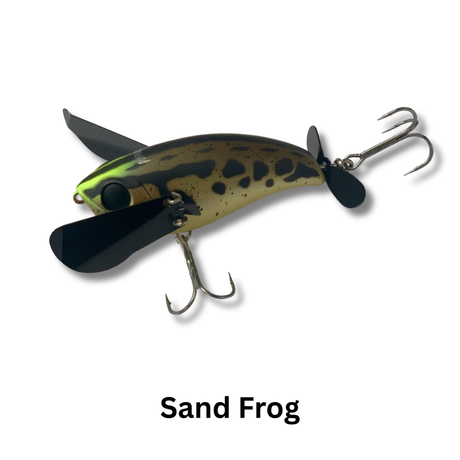 cod fishing surface lures Fluukee Mega Glow Rock Rig Red & Pacific Blue Finished with an extra strong swivel Murray Cod Lures For 2024