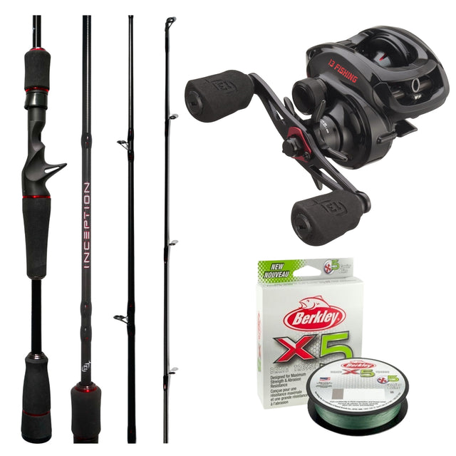 13 Fishing Inception G2P Right Hand / Inception 602M 4-8kg Baitcast Combo