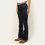 Ringers Western Caroline Womens Mid Rise Bootleg Jean - Indigo Blue