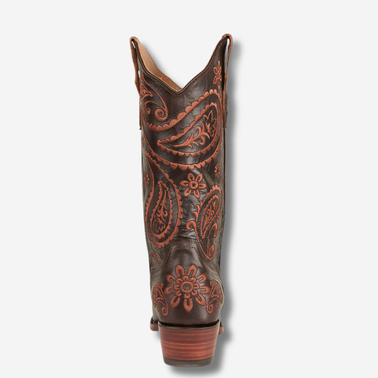 Ringers Western Olivia Womens Cuban Heel Western Boot - Coffee