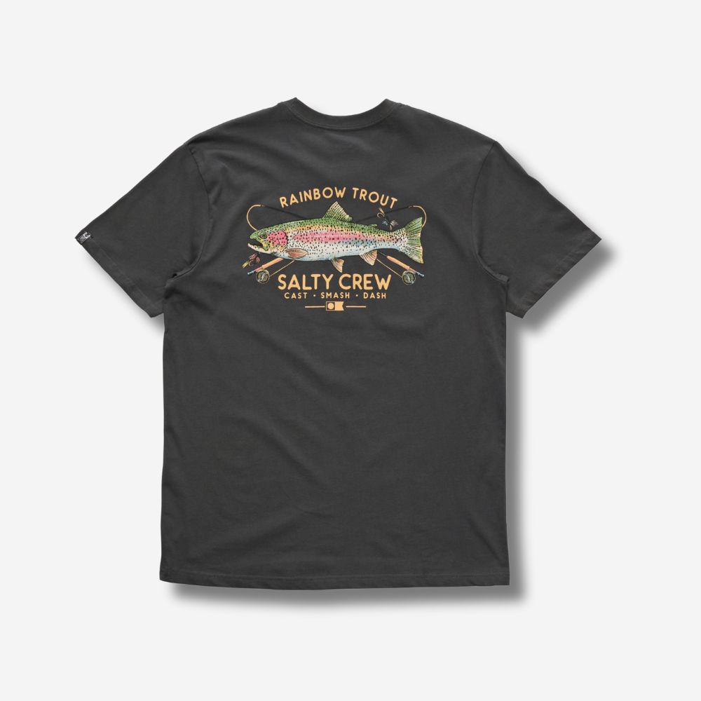 SALTY CREW Trout Mount Premium SS Tee Shirt Coal