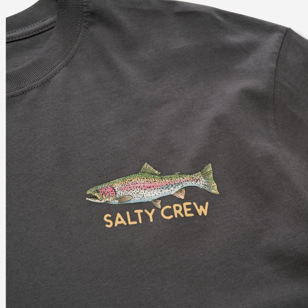 SALTY CREW Trout Mount Premium SS Tee Shirt Coal