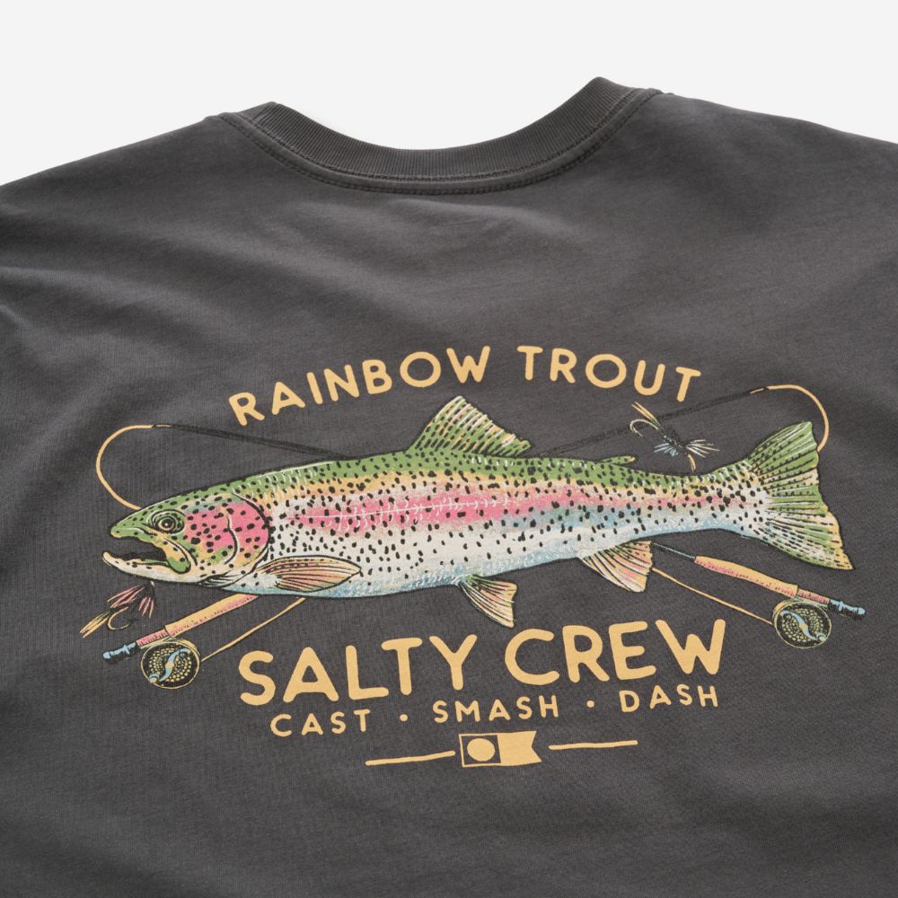 SALTY CREW Trout Mount Premium SS Tee Shirt Coal
