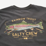 SALTY CREW Trout Mount Premium SS Tee Shirt Coal