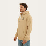 Ringers Western Signature Bull Mens Pullover Hoodie - Dark Sand / Espresso