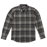 Salty Crew Early Bird Flannel Shirt - Charcoal