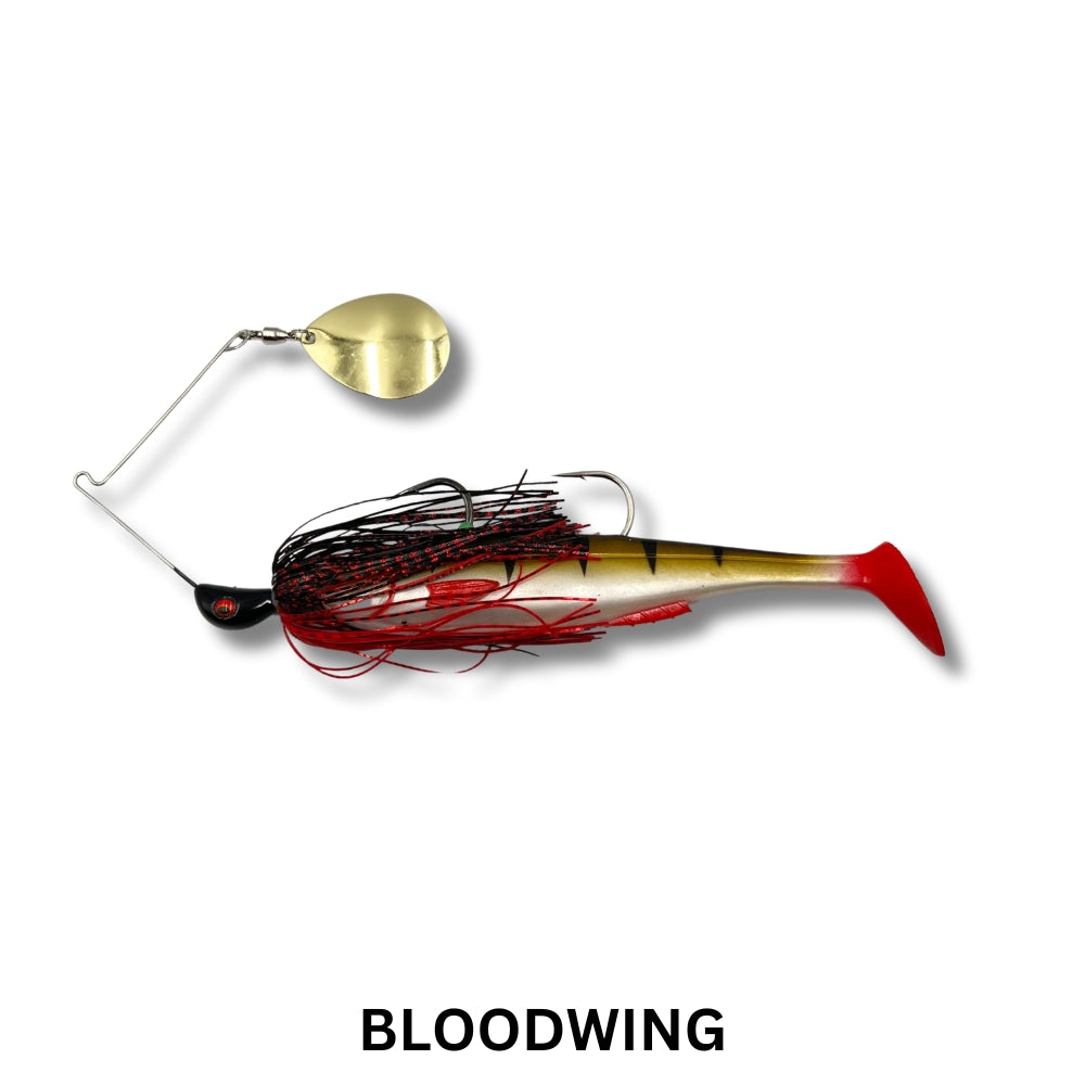 Spinwright Lures Beast Series - 1oz Single Colorado / 7" Irukandji Spinnerbait
