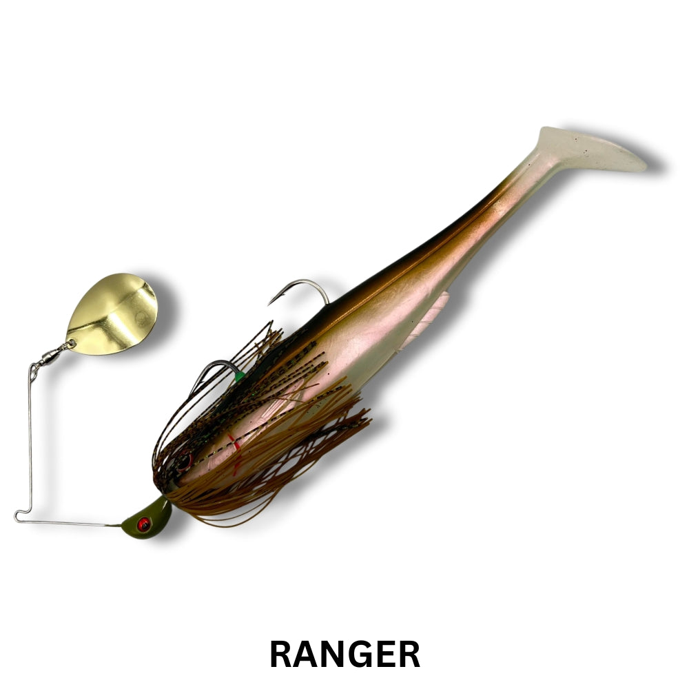 Spinwright Lures Beast Series - 1oz Single Colorado / 9" Irukandji Spinnerbait