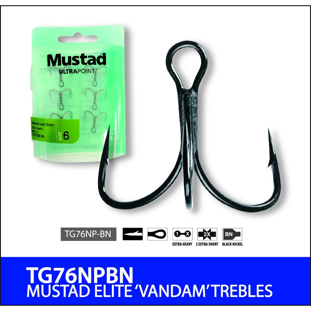 Mustad KVD Triple Grip Treble Pre Pack - TG76