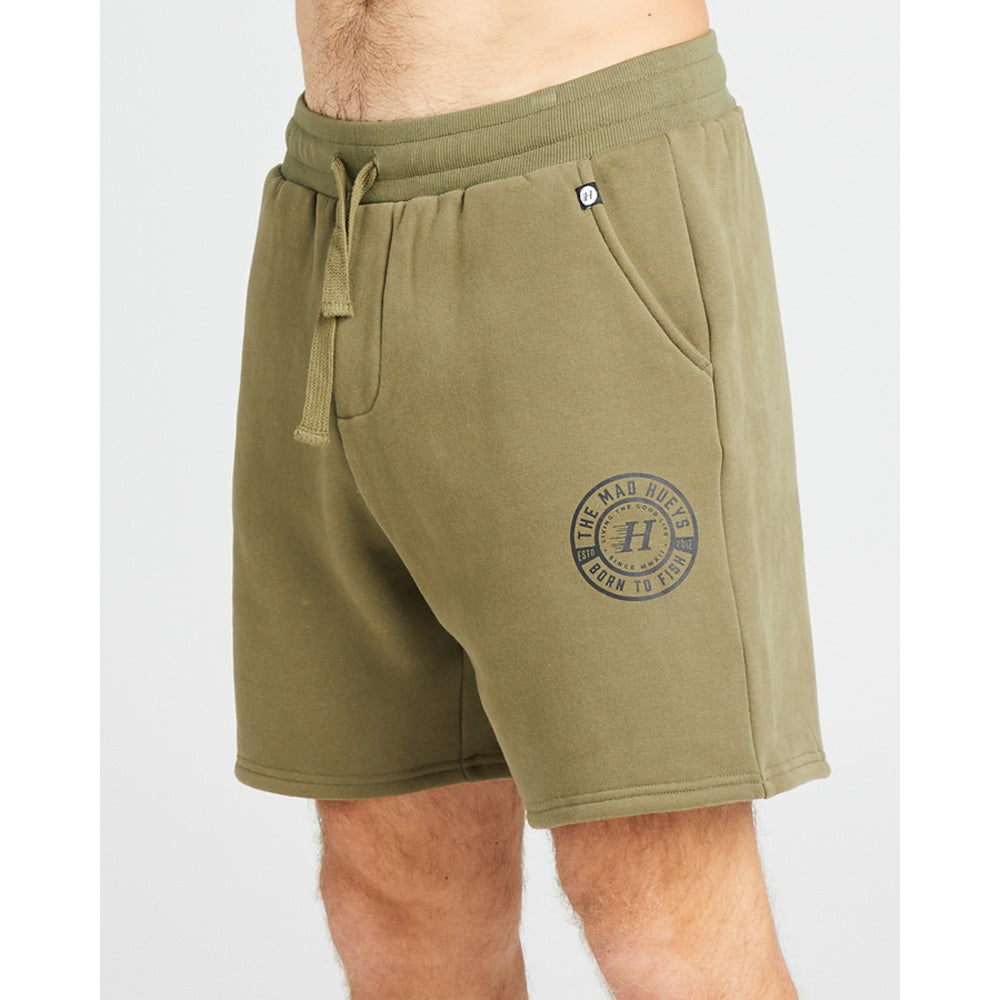 SURF FISH PARTY TRACKSHORT - DUSTY GREEN