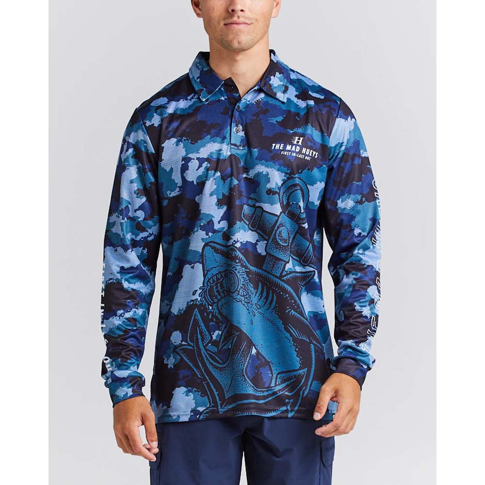 ANCHOR SHARK  FISHING JERSEY  - SLATE