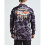CAPTAIN WHEEL  UPF50+  FISHING JERSEY - BLACK
