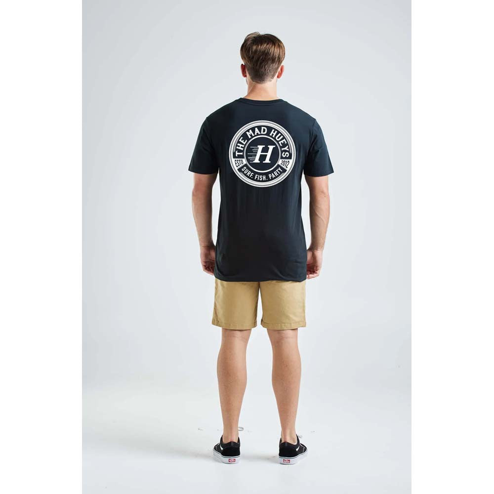 SURF FISH PARTY  SS TEE - BLACK