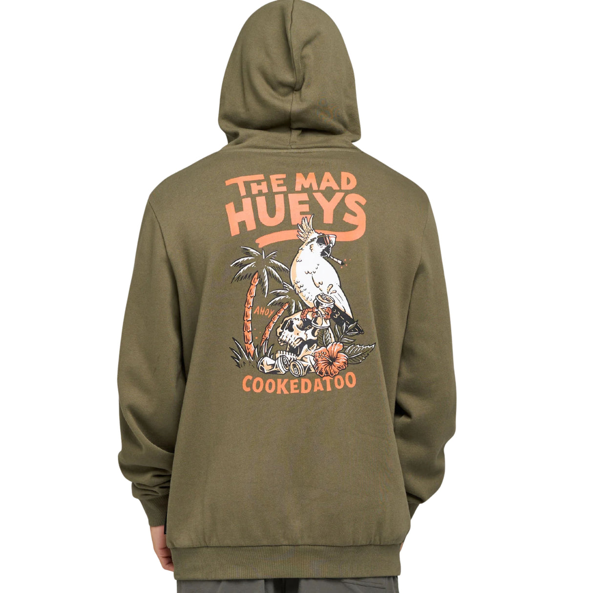 The Mad Huey's Cookedatoo Ahoy | Hooded Pullover - Olive
