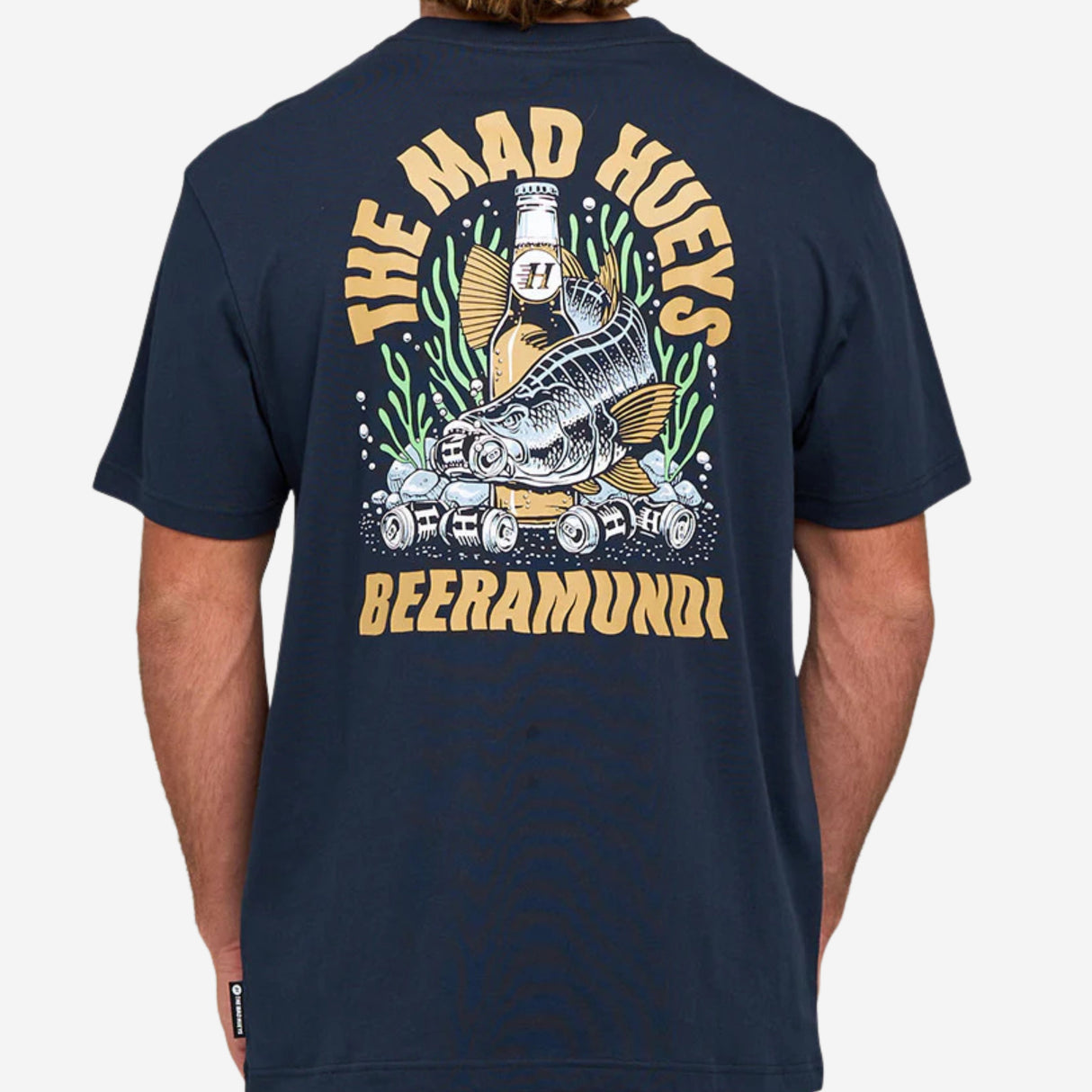 The Mad Hueys Beeramundi | SS Tee - Navy
