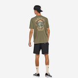 The Mad Hueys Caught FK All Skull | SS Tee - Olive