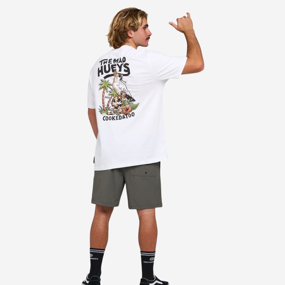 The Mad Hueys Cookedatoo Ahoy | SS Tee - White