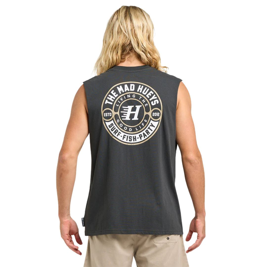 The Mad Hueys Good Life Muscle Tank Vintage Black