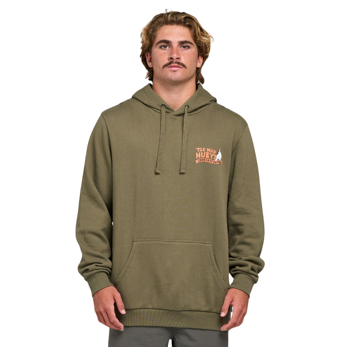 The Mad Huey's Cookedatoo Ahoy | Hooded Pullover - Olive