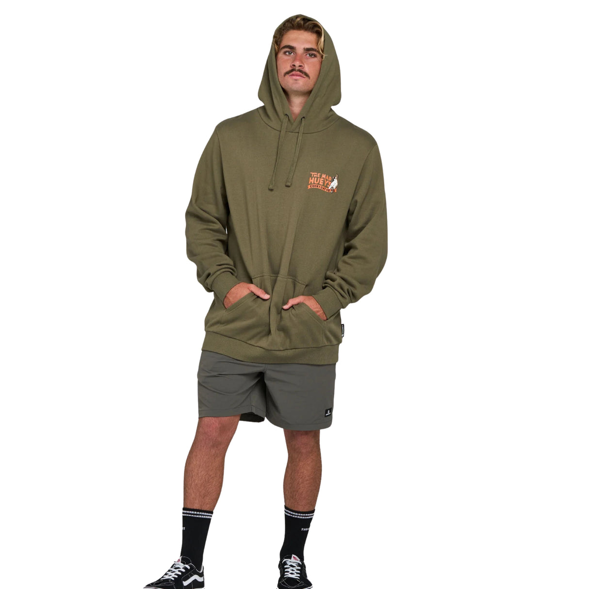 The Mad Huey's Cookedatoo Ahoy | Hooded Pullover - Olive