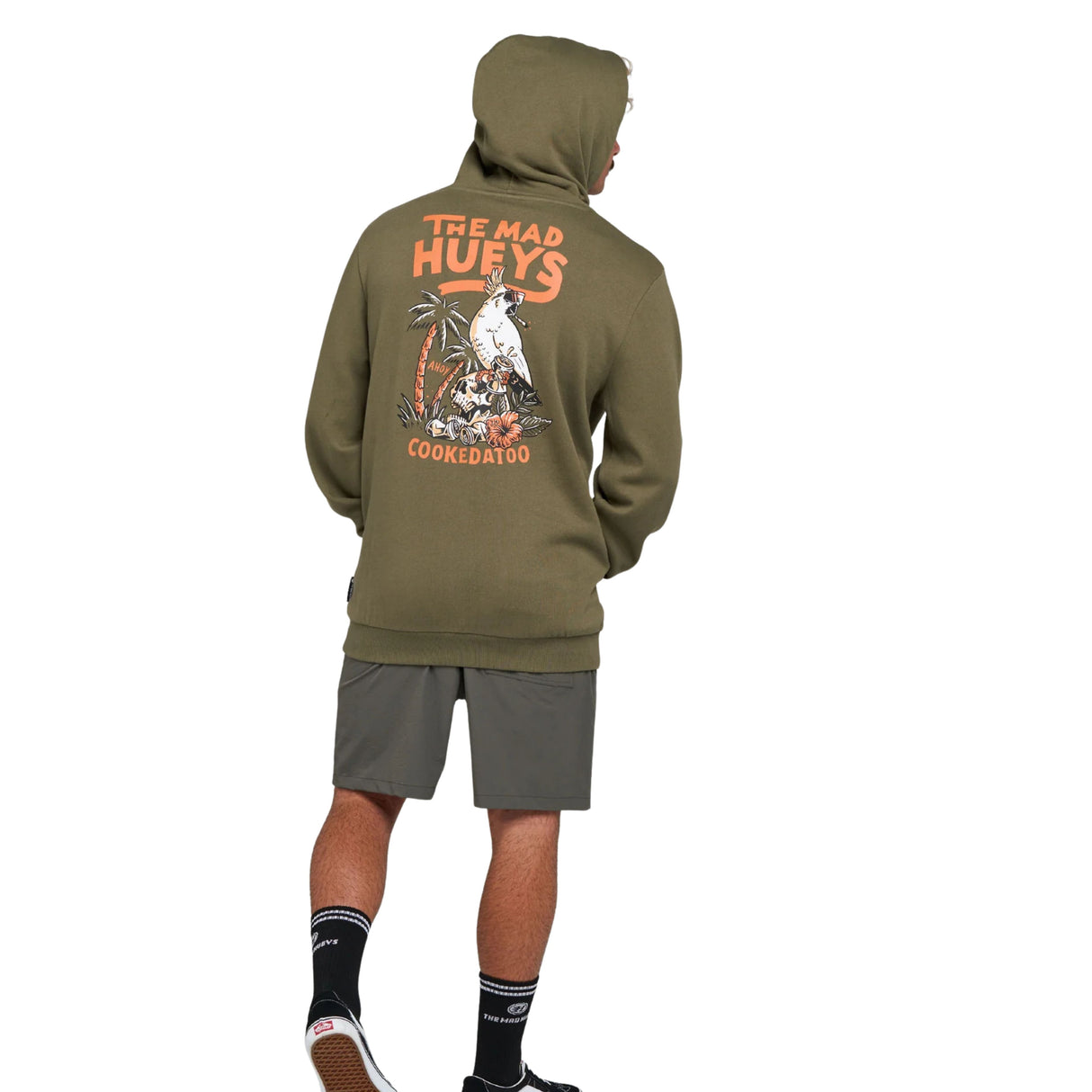 The Mad Huey's Cookedatoo Ahoy | Hooded Pullover - Olive