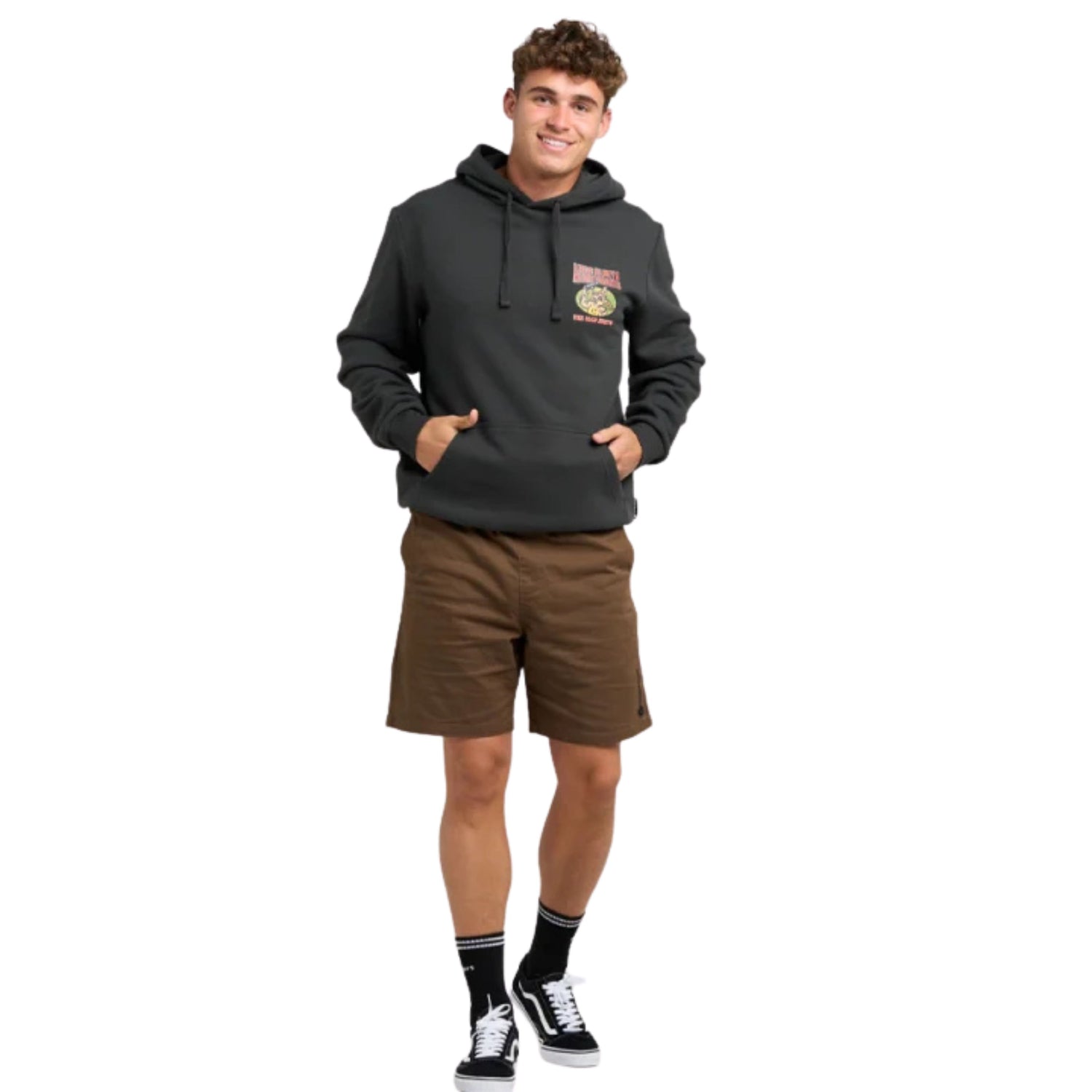 The Mad Hueys Less Blueys | Hooded Pullover - Vintage Black