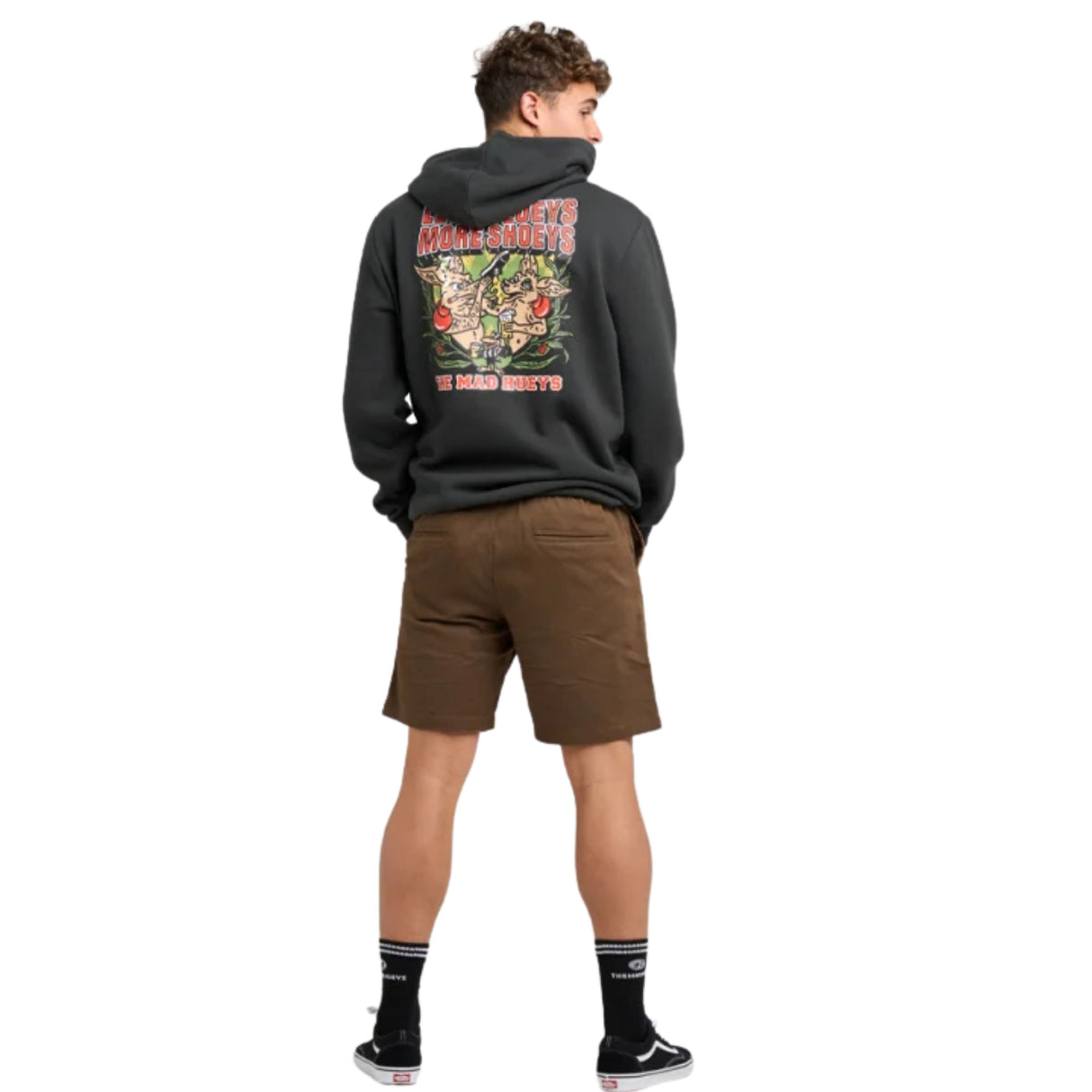 The Mad Hueys Less Blueys | Hooded Pullover - Vintage Black