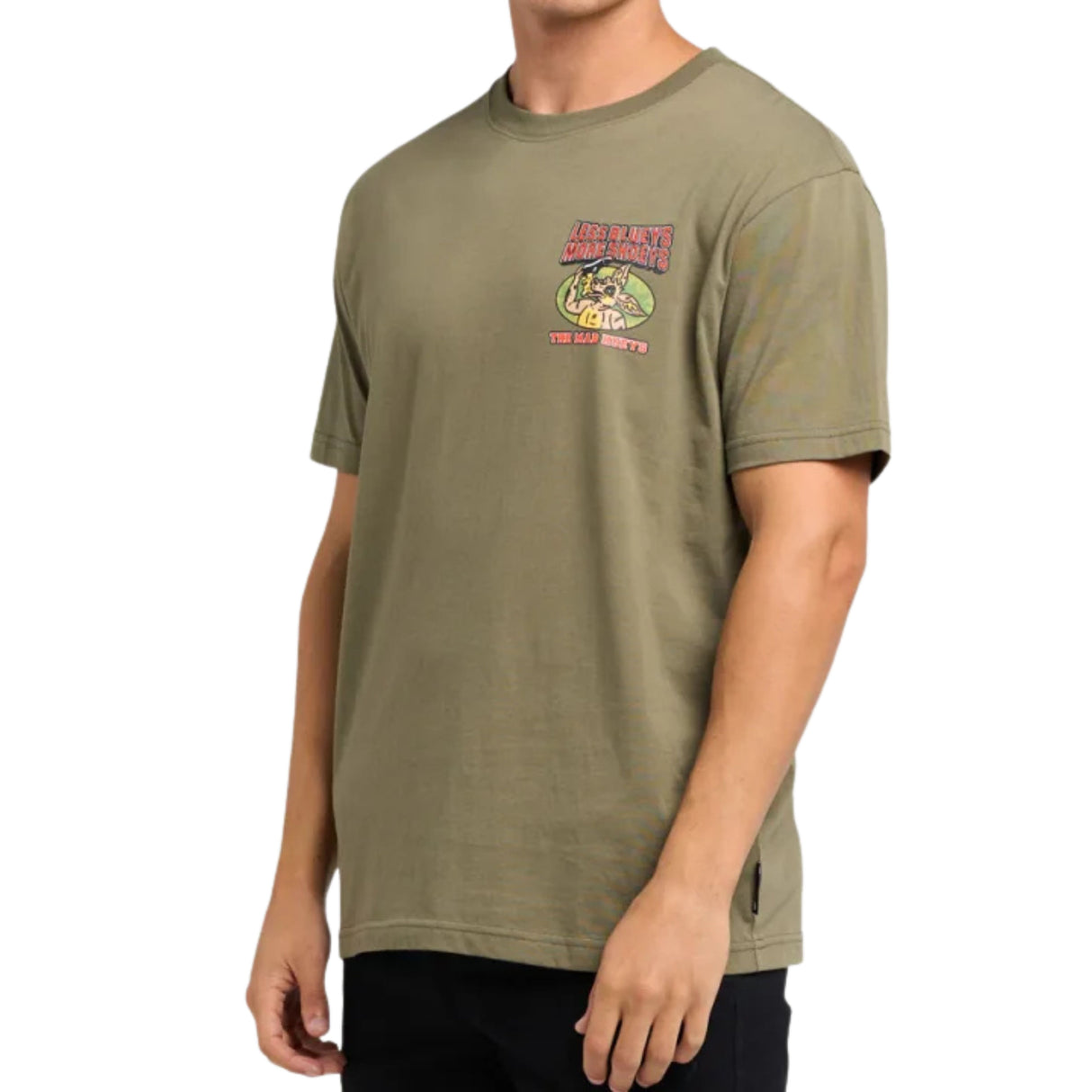 The Mad Hueys Less Blueys | SS Tee - Olive