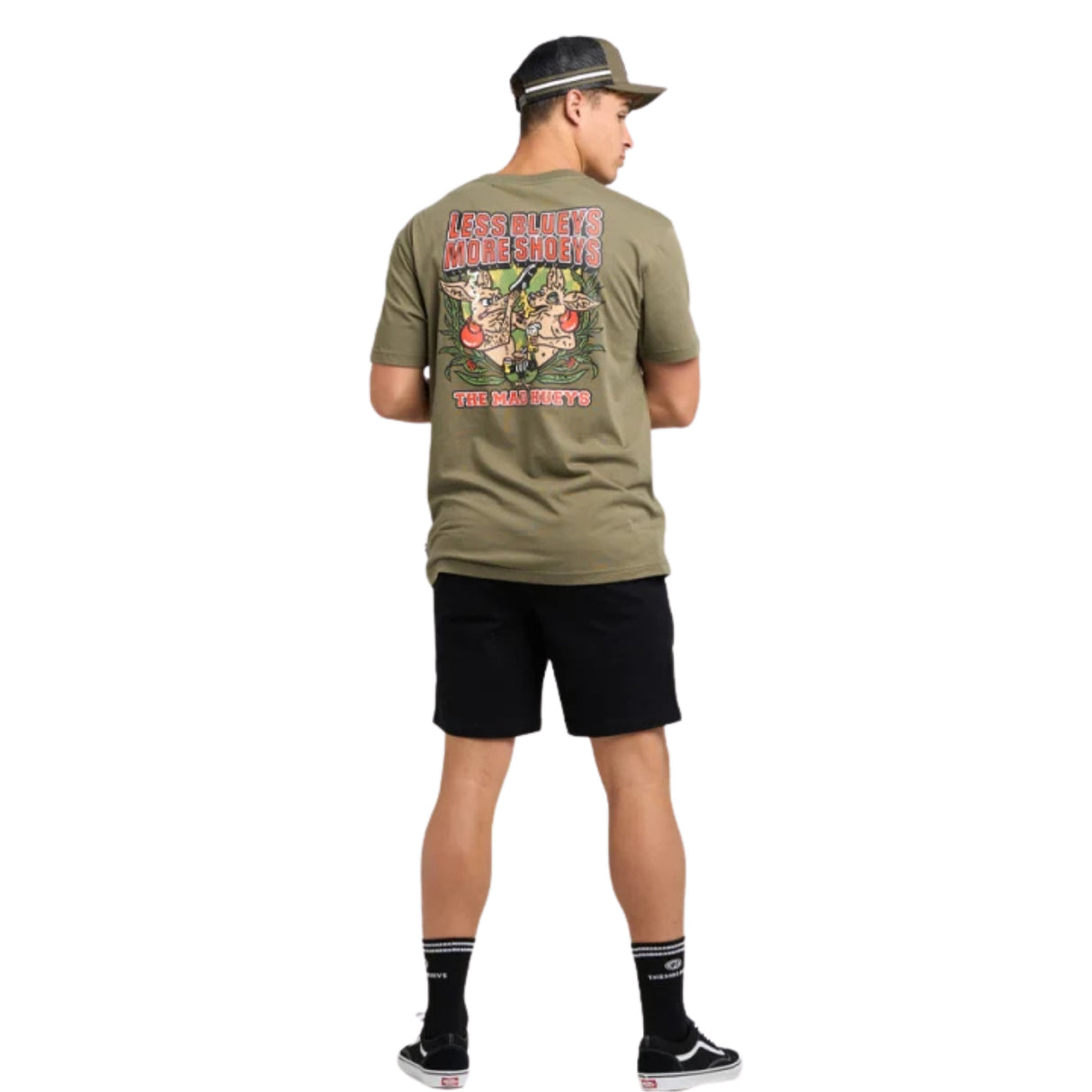 The Mad Hueys Less Blueys | SS Tee - Olive