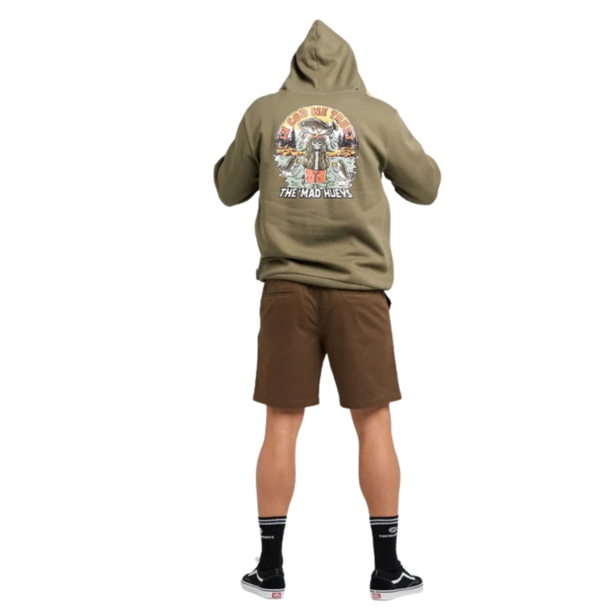 The Mad Hueys Trust Cod | Hooded Pullover - Olive