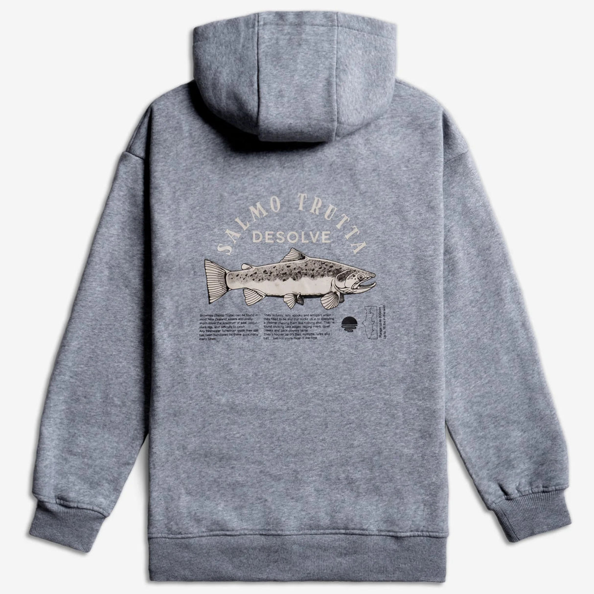 Desolve Trutta Hoodie Grey Marle