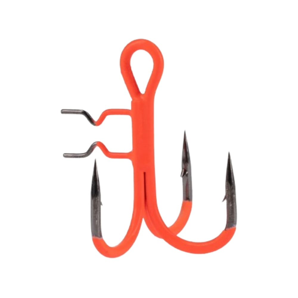 MIKADO JAWS VERTICAL TREBLE HOOK UV ORANGE